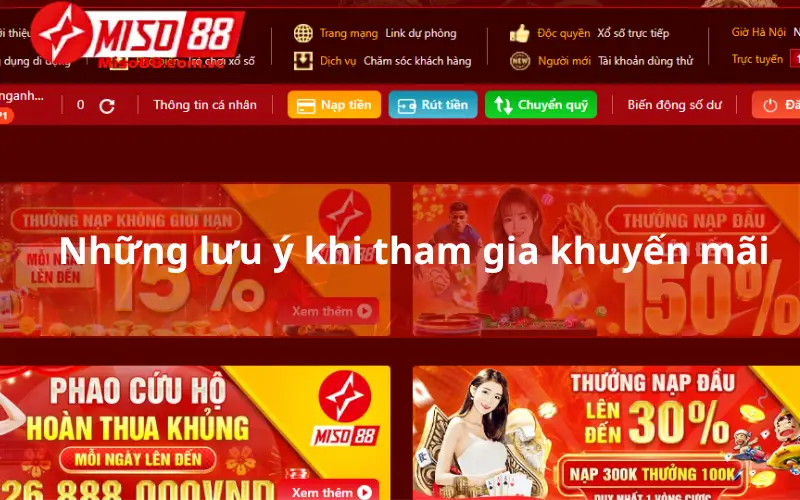 Những lưu ý khi tham gia khuyến mãi